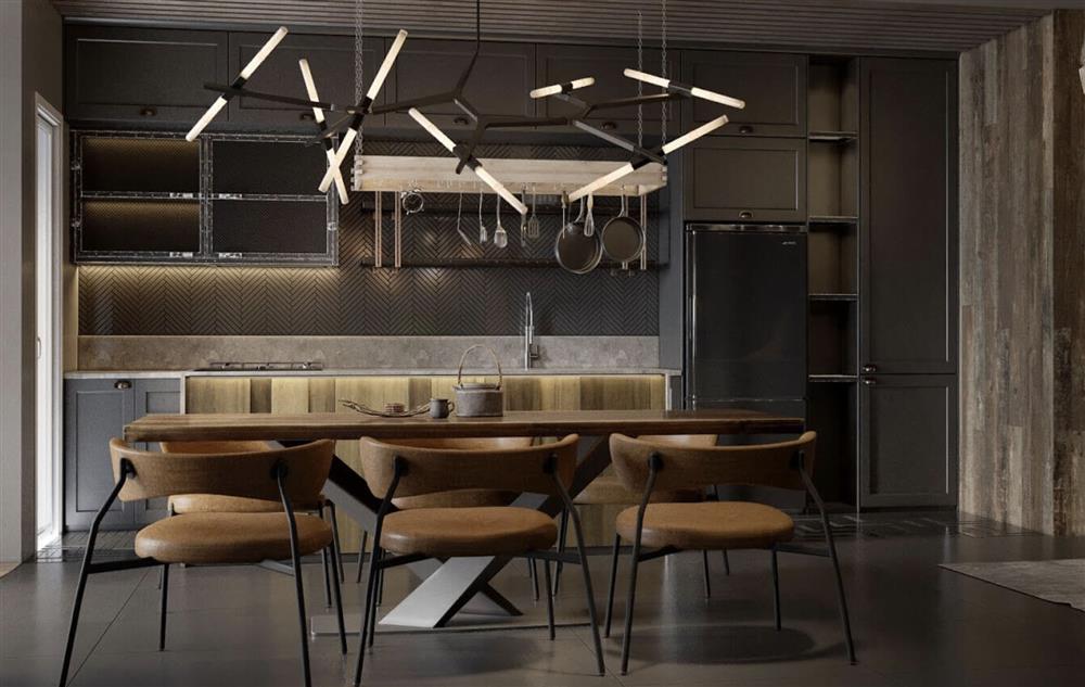 Phong cách chung cư industrial